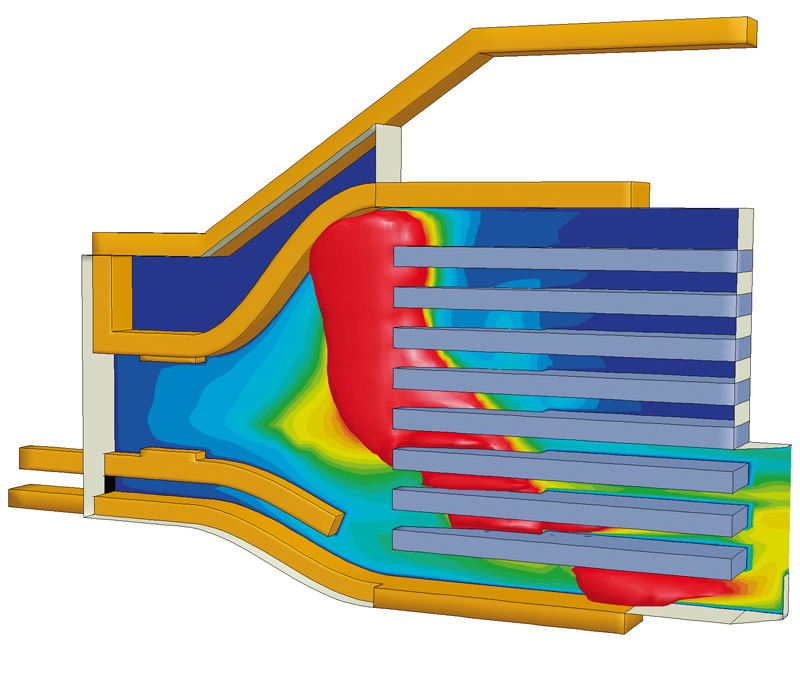 Plasma temperature iso-surface